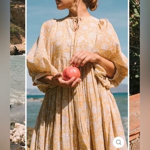 Daughters of India Kyra Midi Dress Cumin Size M